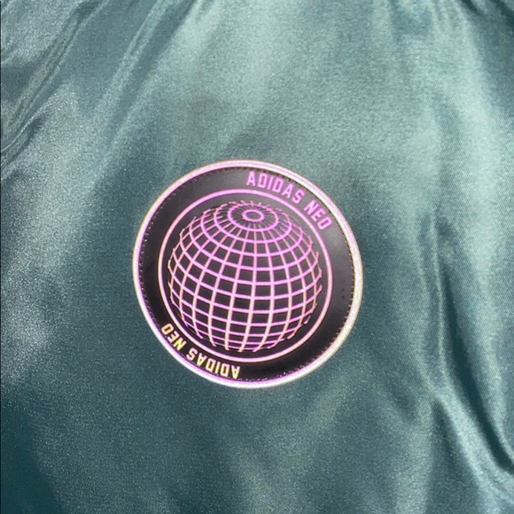 Green Adidas Space Cadet Bomber Jacket - Picture 5 of 8